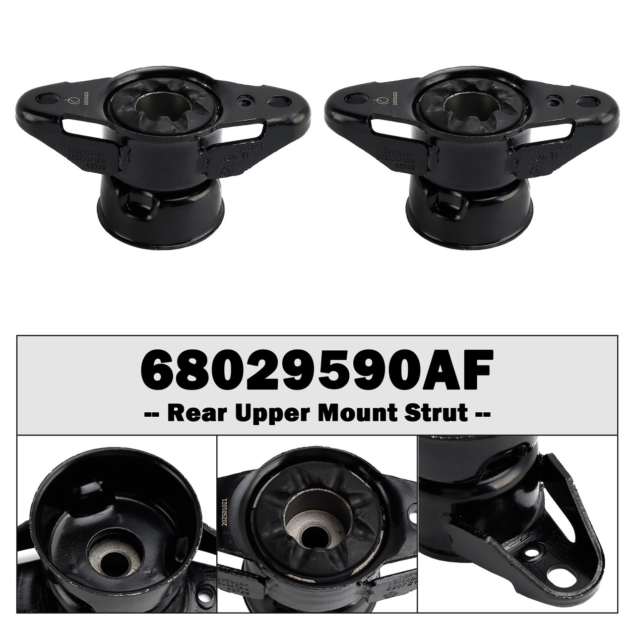 2011-2022 Dodge Durango 2pcs Rear Upper Mount Struts 68029590AF Generic