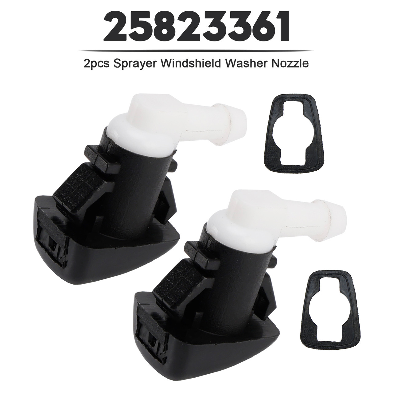 2014-2016 Cadillac SRX 2pcs Sprayer Windshield Washer Nozzle 25823361 Generic