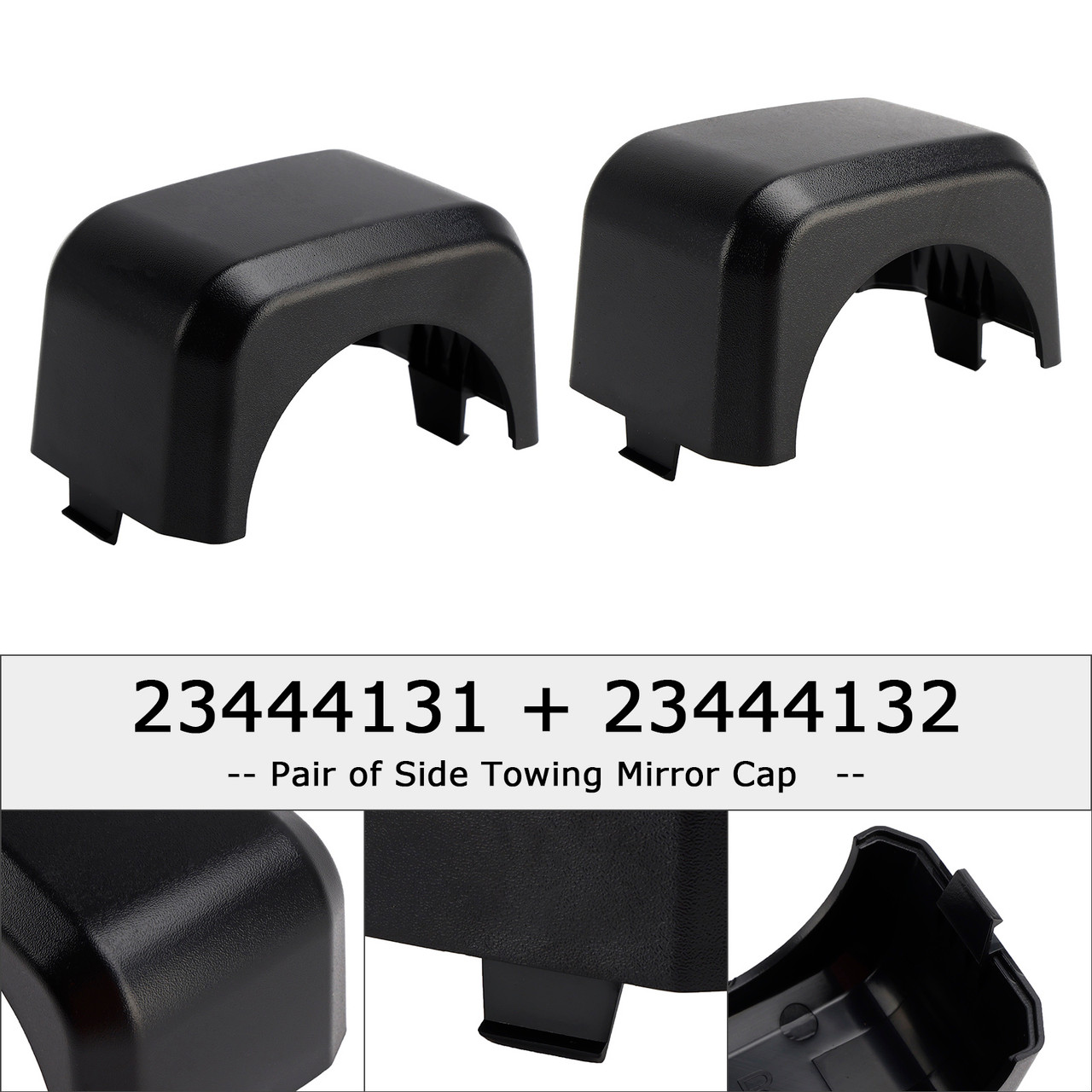 2016-2018 GMC Sierra 1500 Pair of Side Towing Mirror Cap 23444131 23444132 Generic