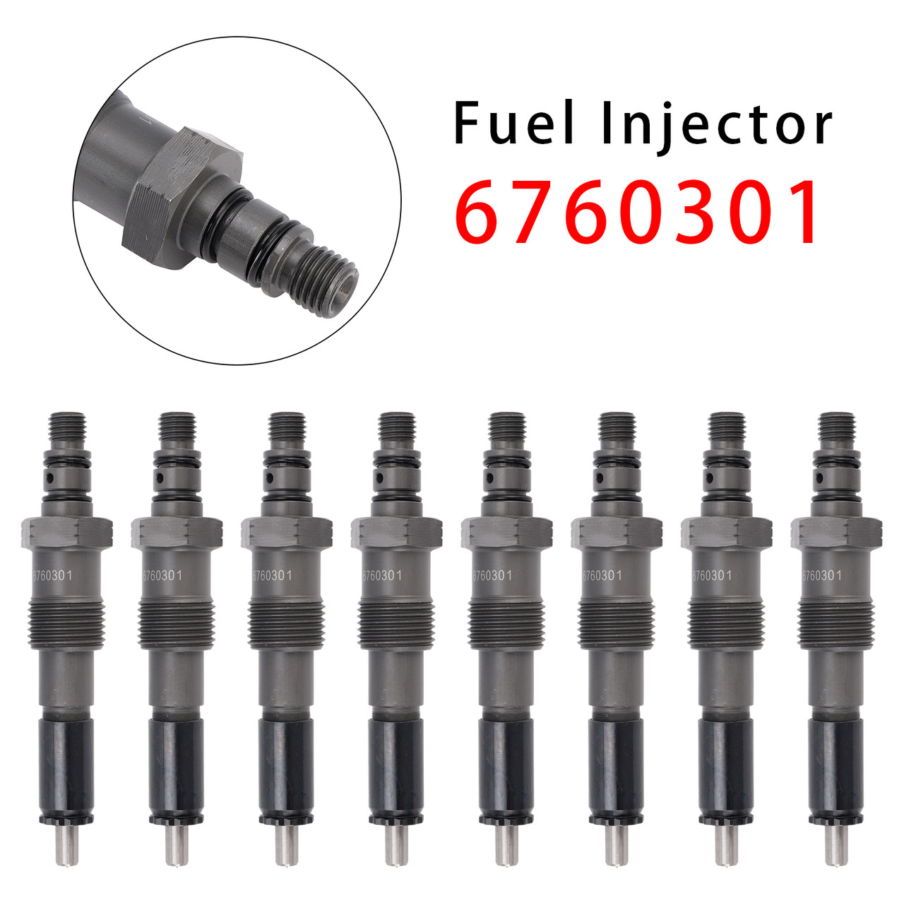 1983-1994 Ford Non Powerstroke IDI 6.9L 7.3L 8Pcs Fuel Injector 6760301 780435 Generic