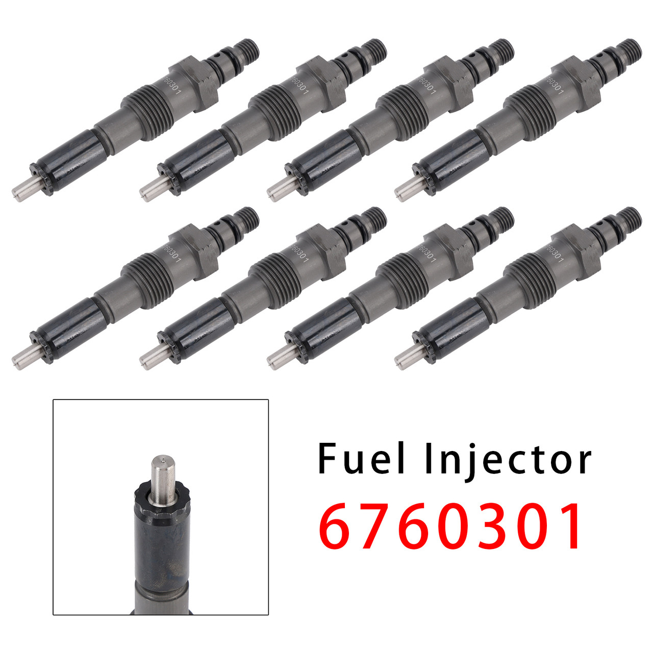 1983-1994 Ford Non Powerstroke IDI 6.9L 7.3L 8Pcs Fuel Injector 6760301 780435 Generic