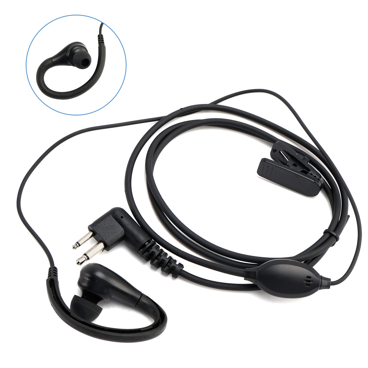 K-030-626 Earhook Headset For GP2000 CP88 SP10 PRO1150 P040 MAG ONE A6 V318
