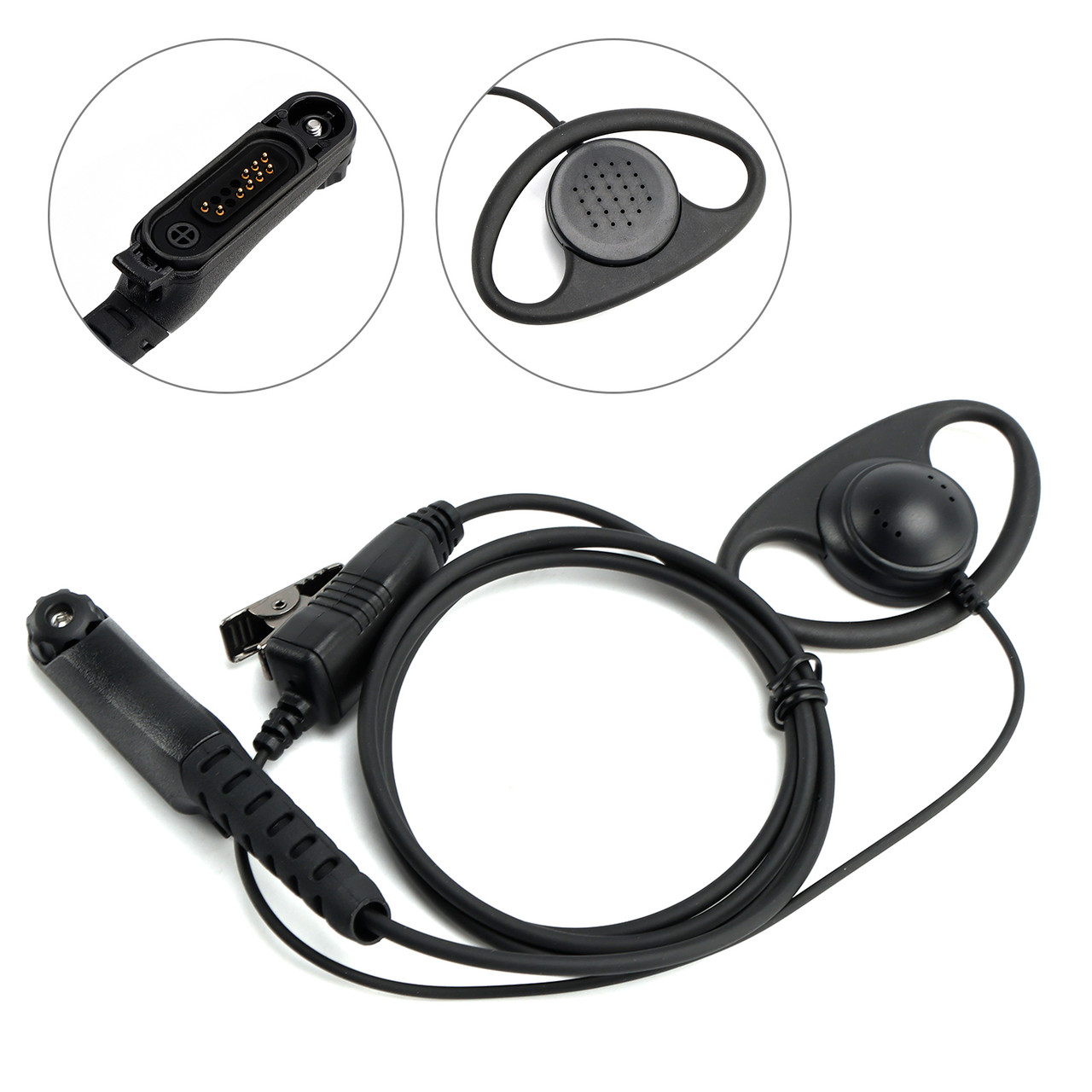 R7-018 D-Mount Large Earhook Headset For R7 R7A MXP600 ION APXN70 APXN50 APXN30