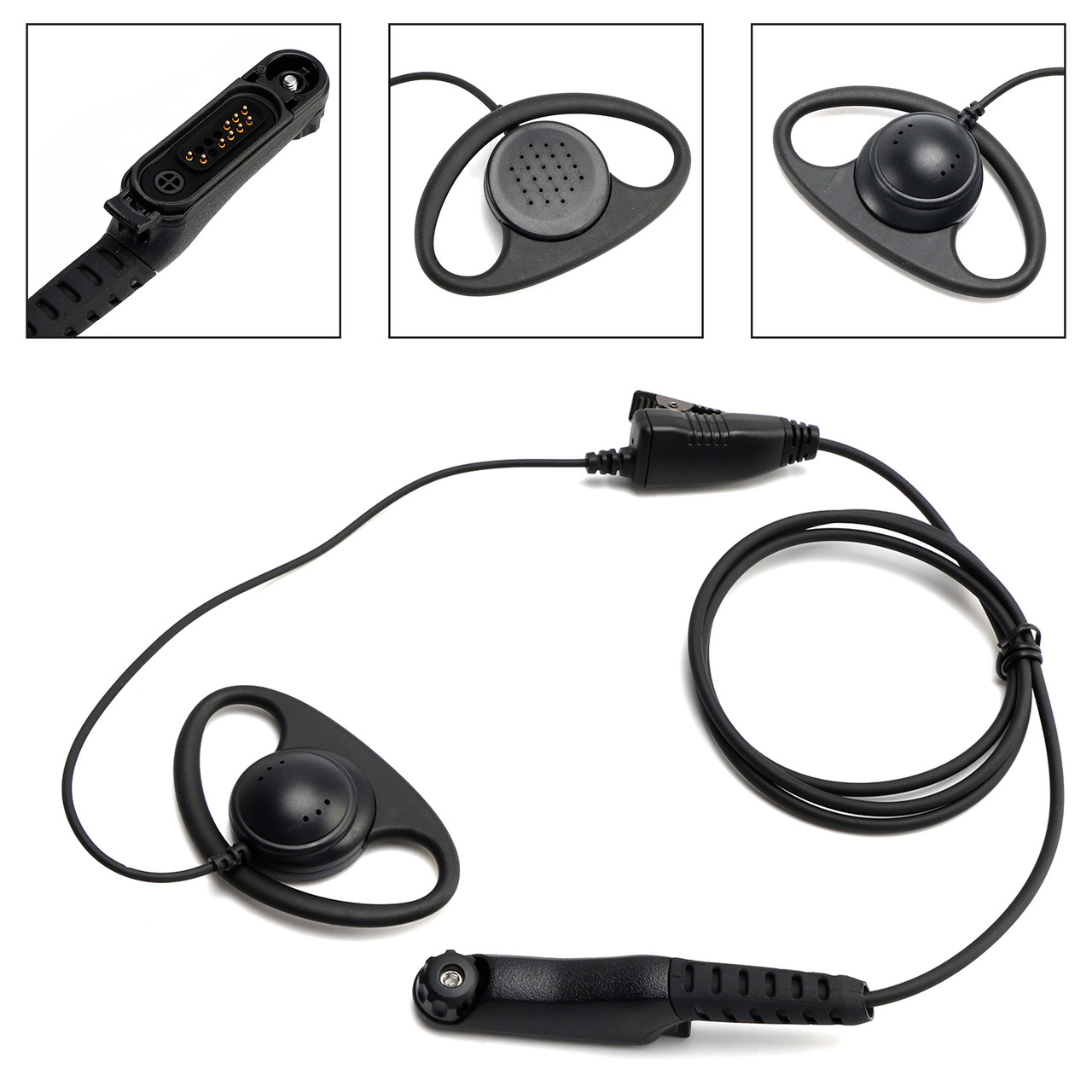 R7-018 D-Mount Large Earhook Headset For R7 R7A MXP600 ION APXN70 APXN50 APXN30