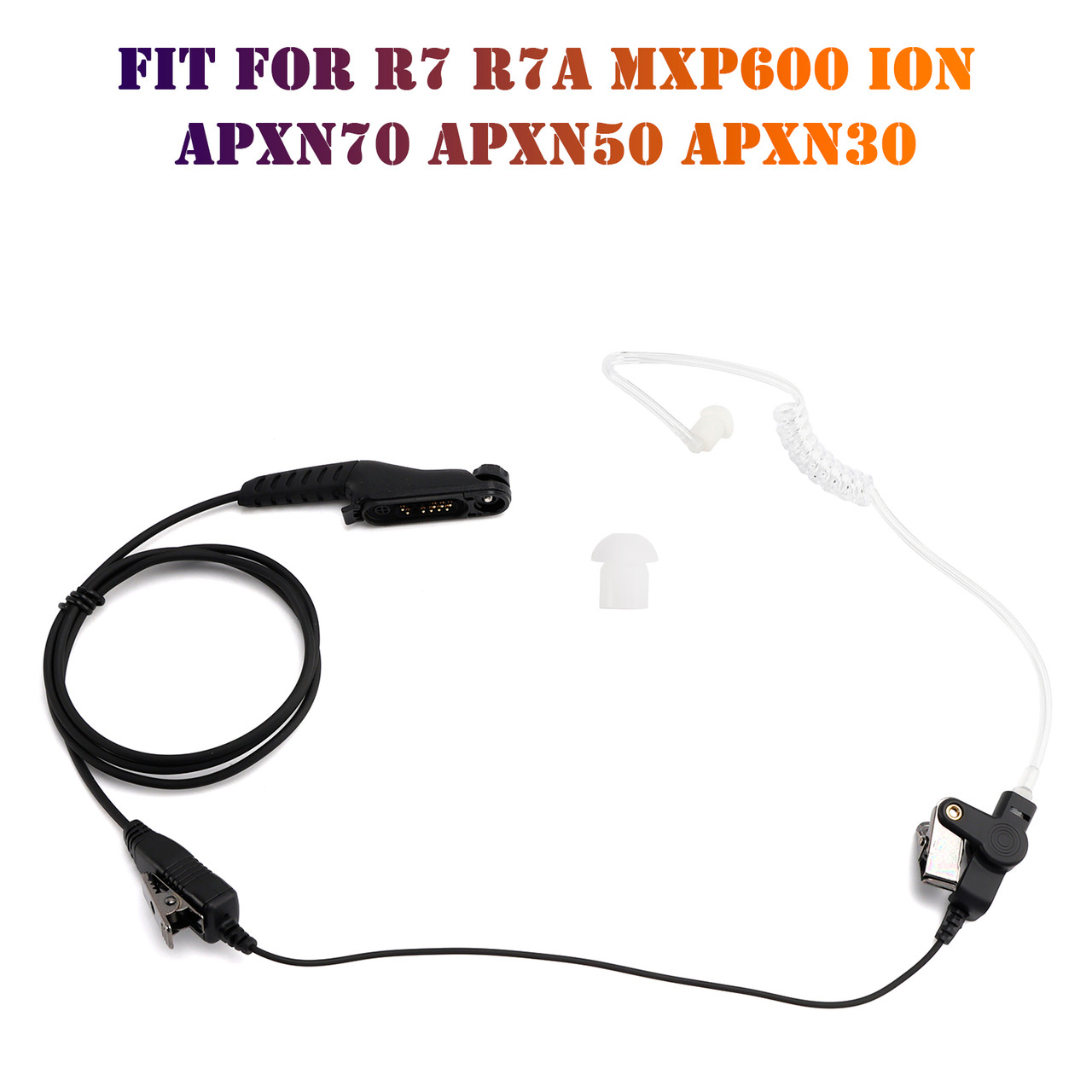 R7-018 Transparent Air Tube Earphone In-ear For R7 R7A MXP600 ION APXN70 APXN50