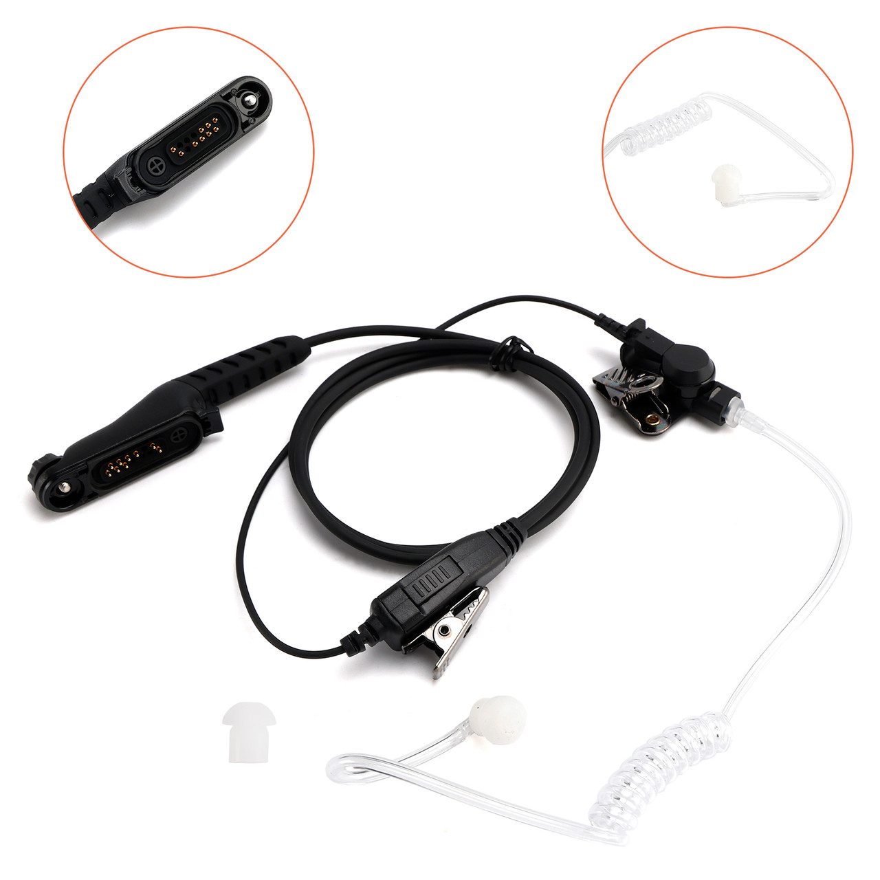 R7-018 Transparent Air Tube Earphone In-ear For R7 R7A MXP600 ION APXN70 APXN50