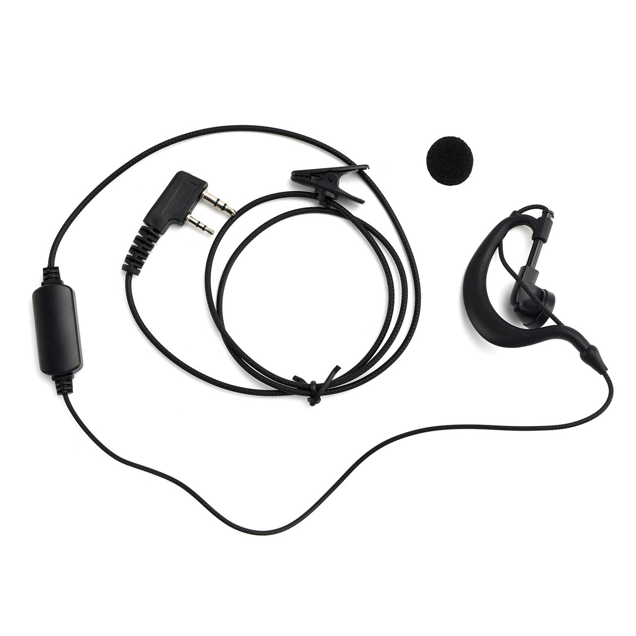 K-031 Pressure Wire Earhook Headset For TK-208 TH-D7 RPU416A KG-UVD1 TG-K4AT