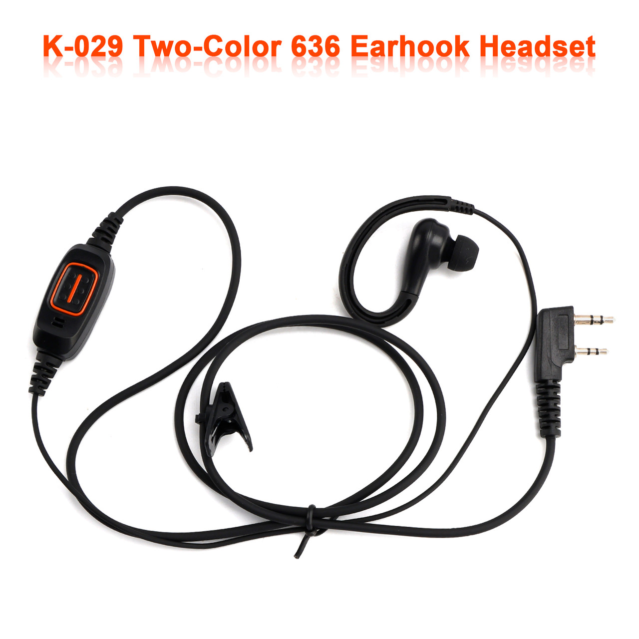 K-029 Two-Color 636 Earhook Headset For TK-208 TH-D7 RPU416A KG-UVD1 TG-K4AT