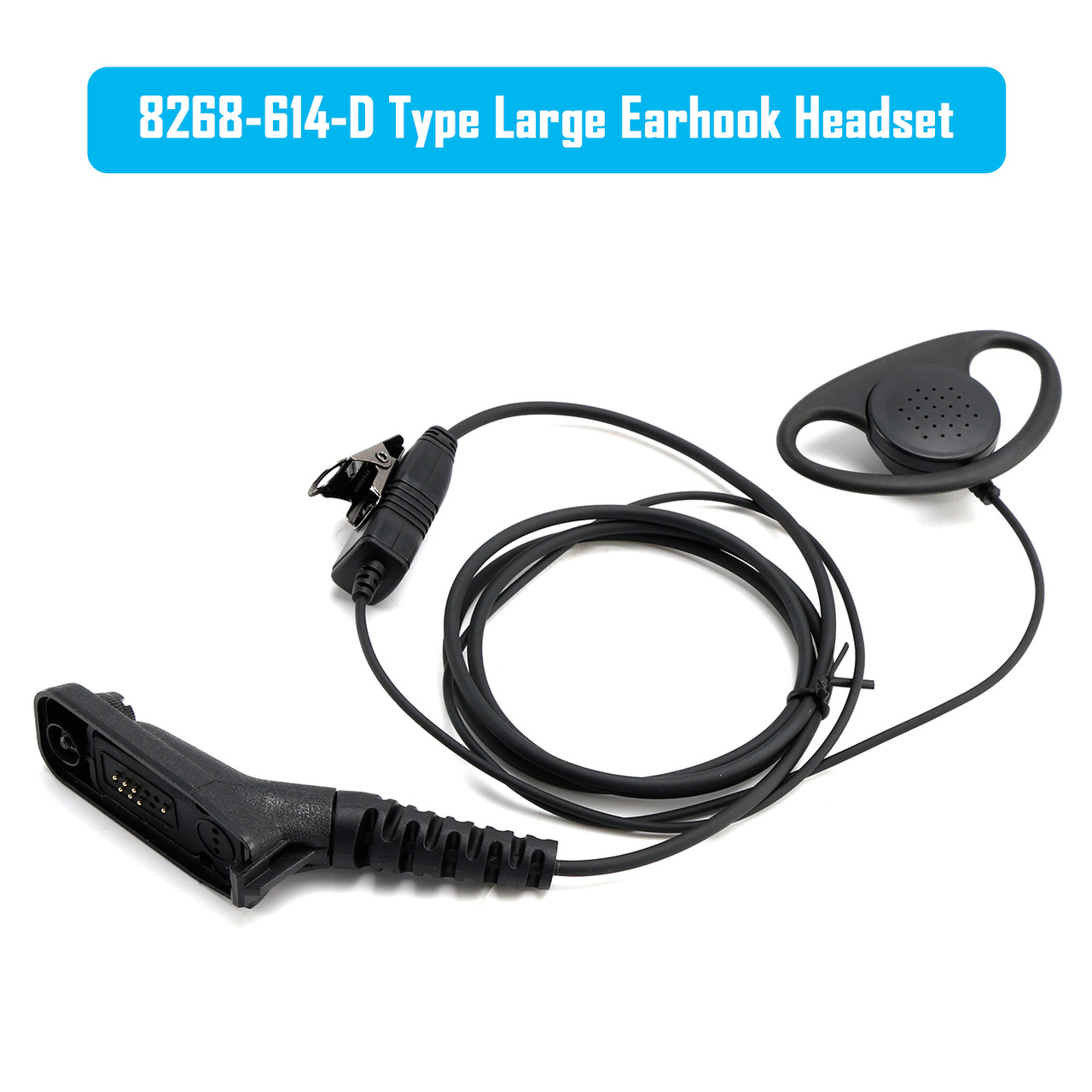 8268-614-D Type Large Earhook Headset For XPR6300 XiRP8200 DP3400 DGP4150 GP328D