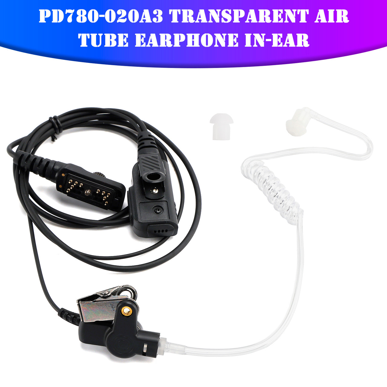 PD780-020A3 Transparent Air Tube Earphone In-ear For PD780 PD780G PD700 PD700G