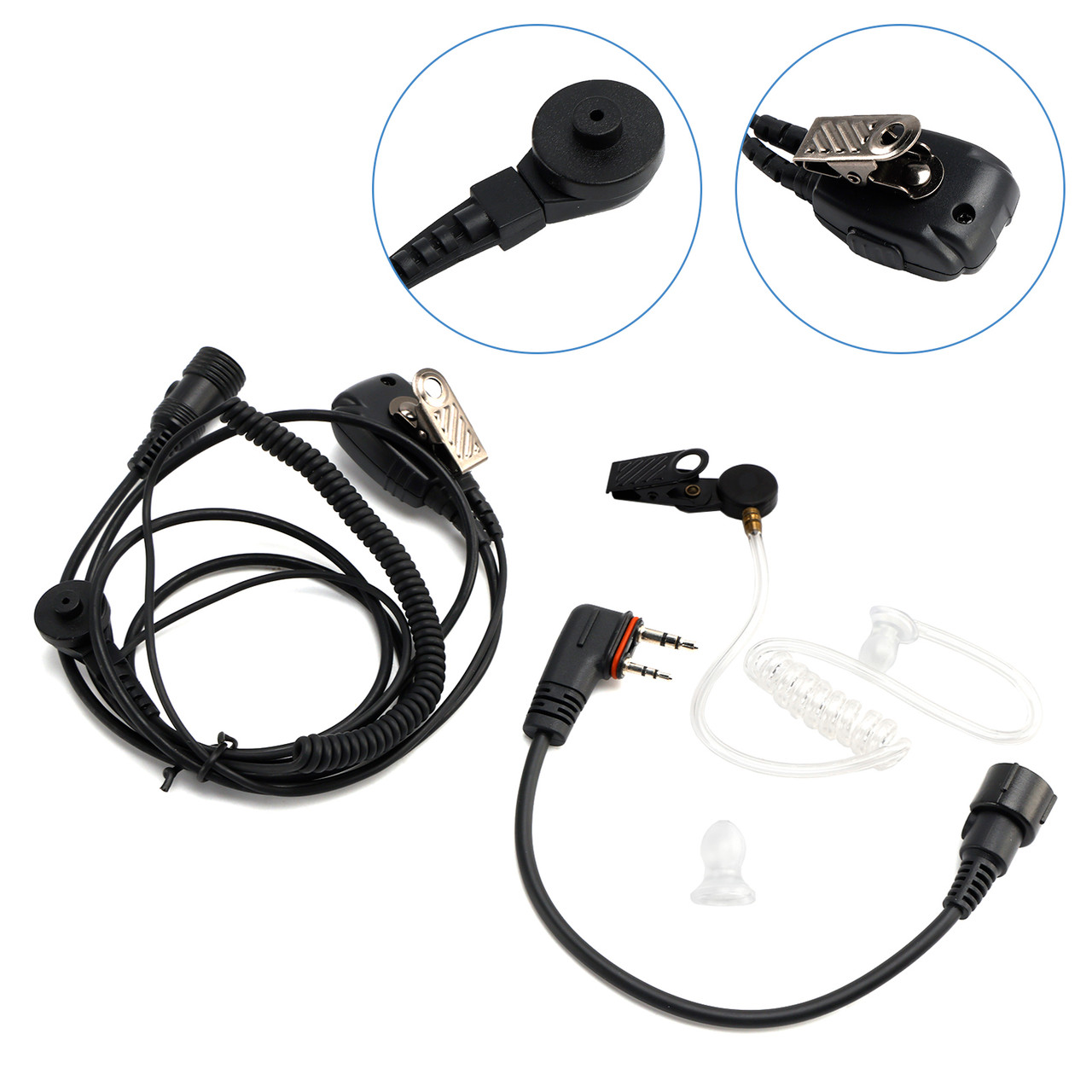 102B Transparent Air Tube Earphone A24 Conversion Line For ICOM A25CE A25N A24