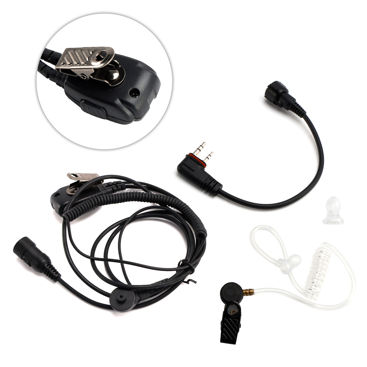 102B Transparent Air Tube Earphone A24 Conversion Line For ICOM A25CE A25N A24
