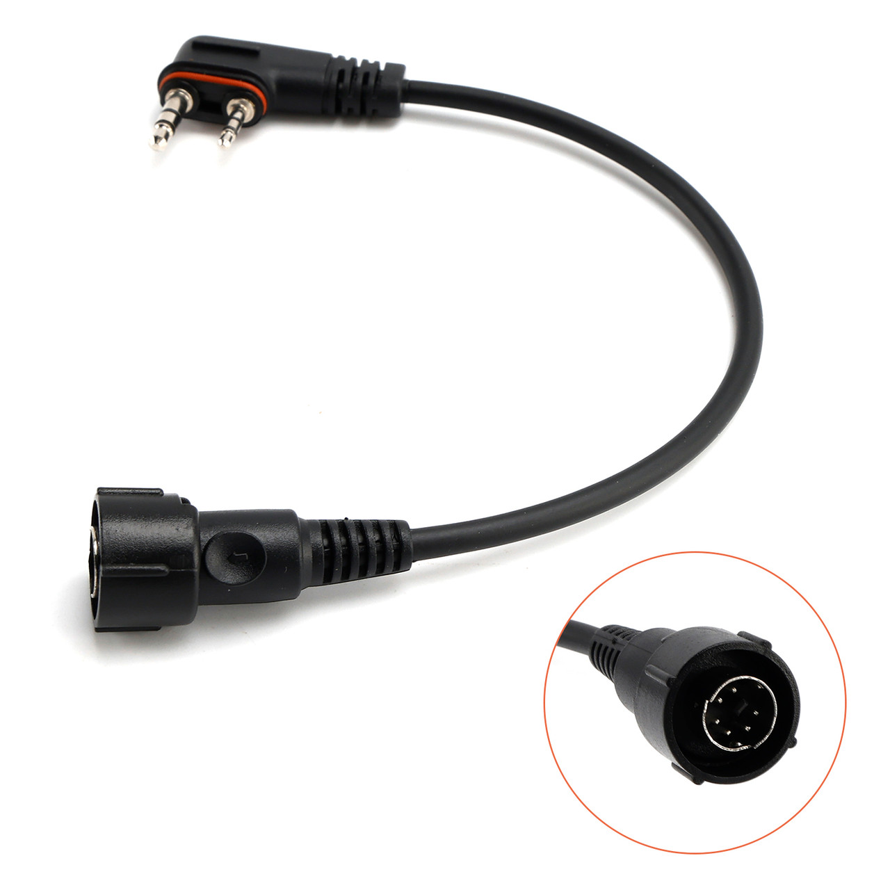 H42 Headphones Replaceable Plug to A24 Converter Cable For ICOM A25CE A25N A24