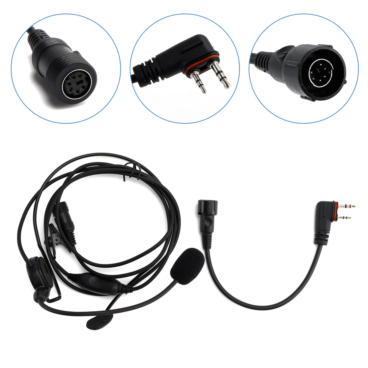 616-C2 Rear-Mounted Tactical Earhook Headset A24 Conversion Line For A25CE A25N