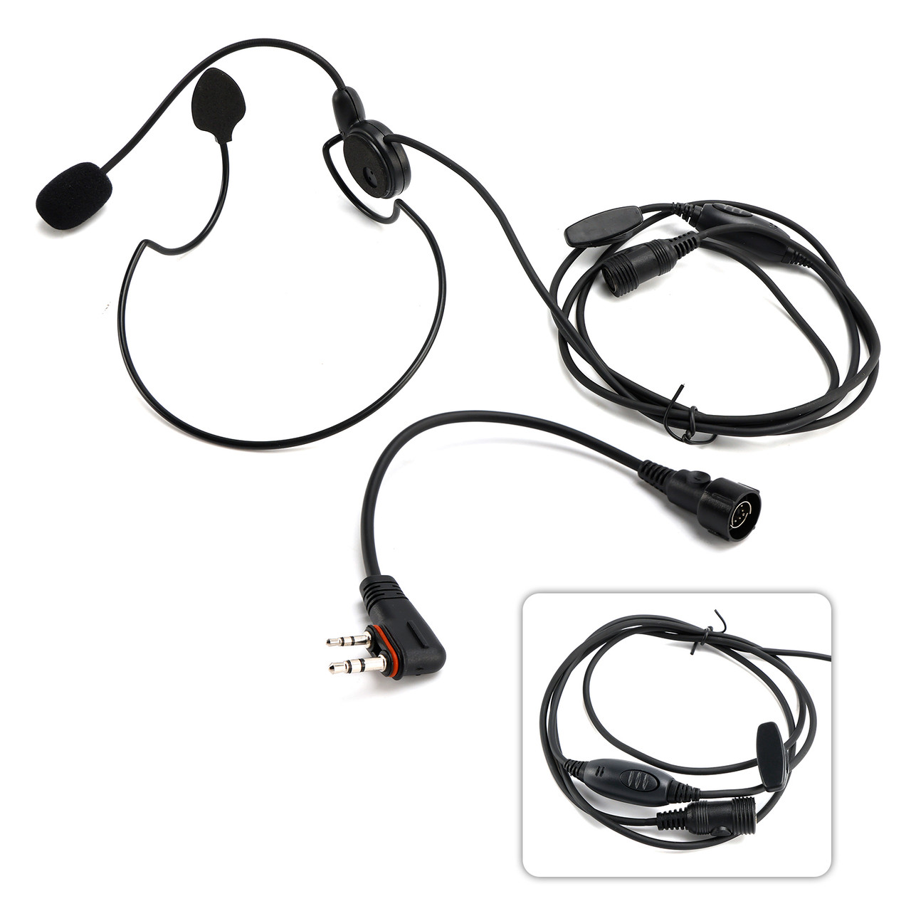 616-C2 Rear-Mounted Tactical Earhook Headset A24 Conversion Line For A25CE A25N
