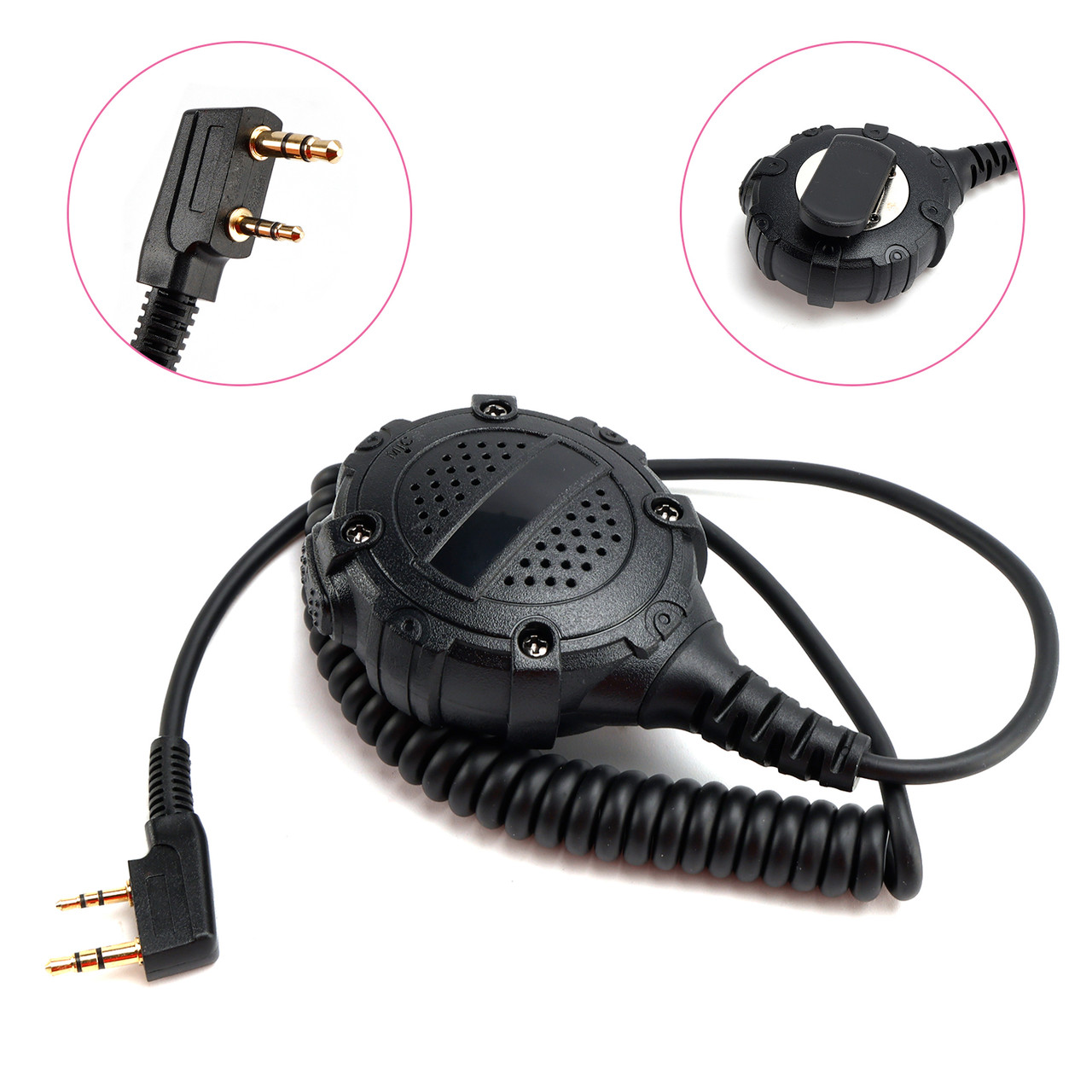 K-SM28 Round Microphone Speaker for TK-208 TH-D7 RPU416A KG-UVD1 TG-K4AT PX-777