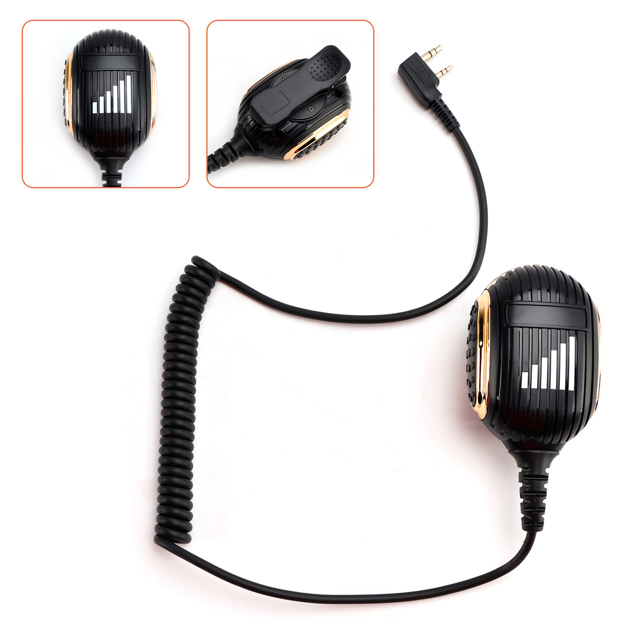 K-SM26 Microphone Speaker for TK-208 TH-D7 RPU416A KG-UVD1 TG-K4AT PX-777 Gold