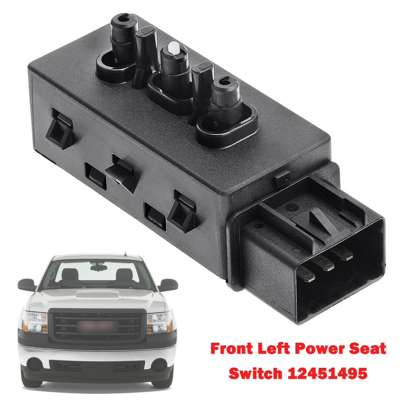 2007-2014 GMC Acadia Sierra 1500 2500 3500 Front Left Power Seat Switch 12451495 Generic