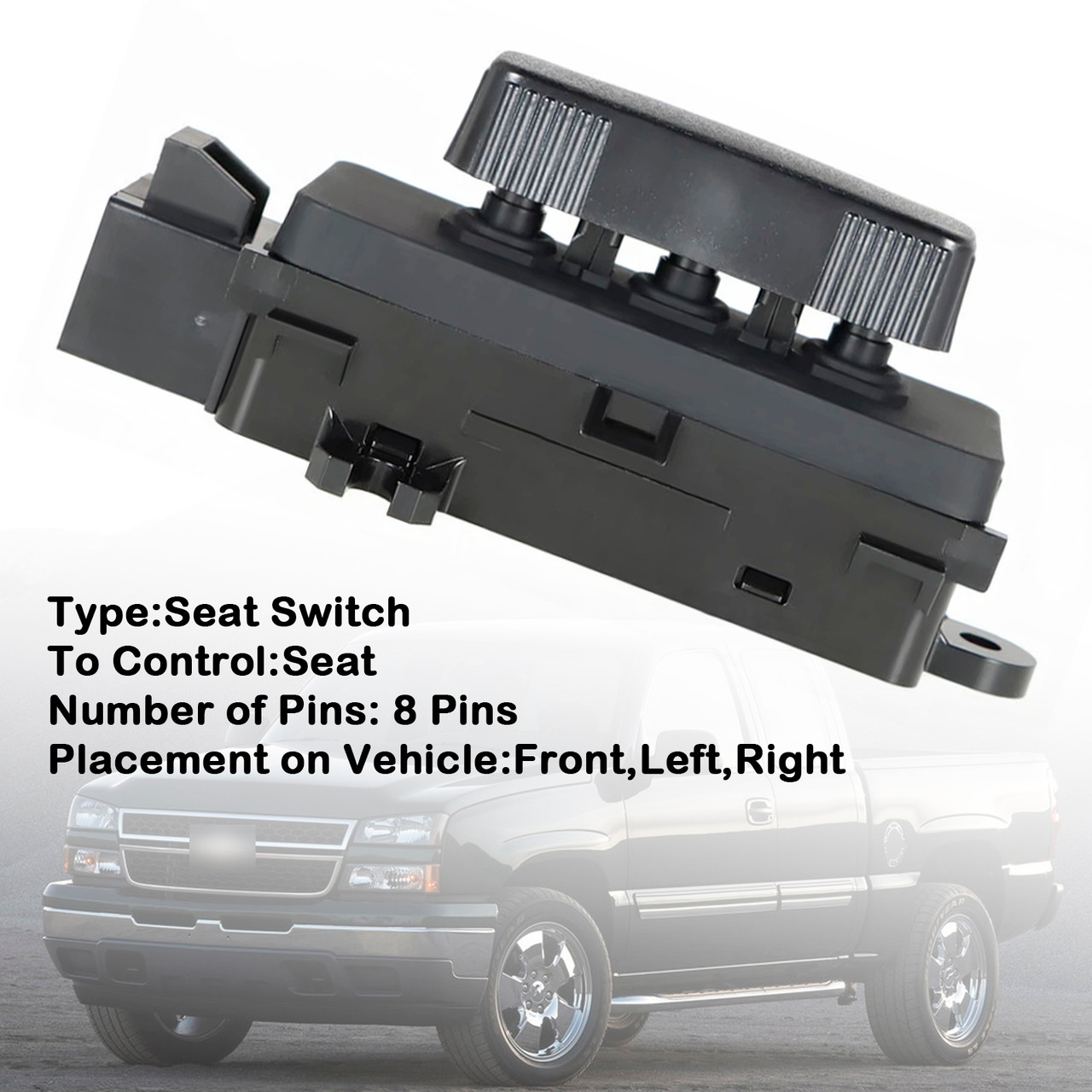 Front Power Seat Switch 12450256 For Chevy Silverado 1500 2500