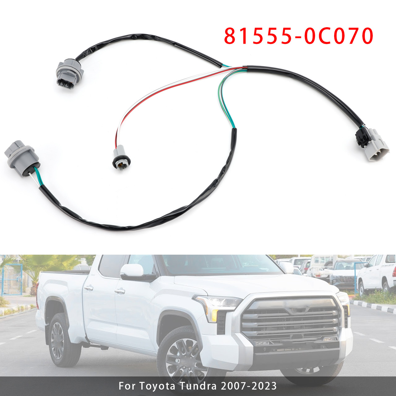 2007-2023 Toyota Tundra Rear Right Tail Light Harness 81555-0C070 Generic