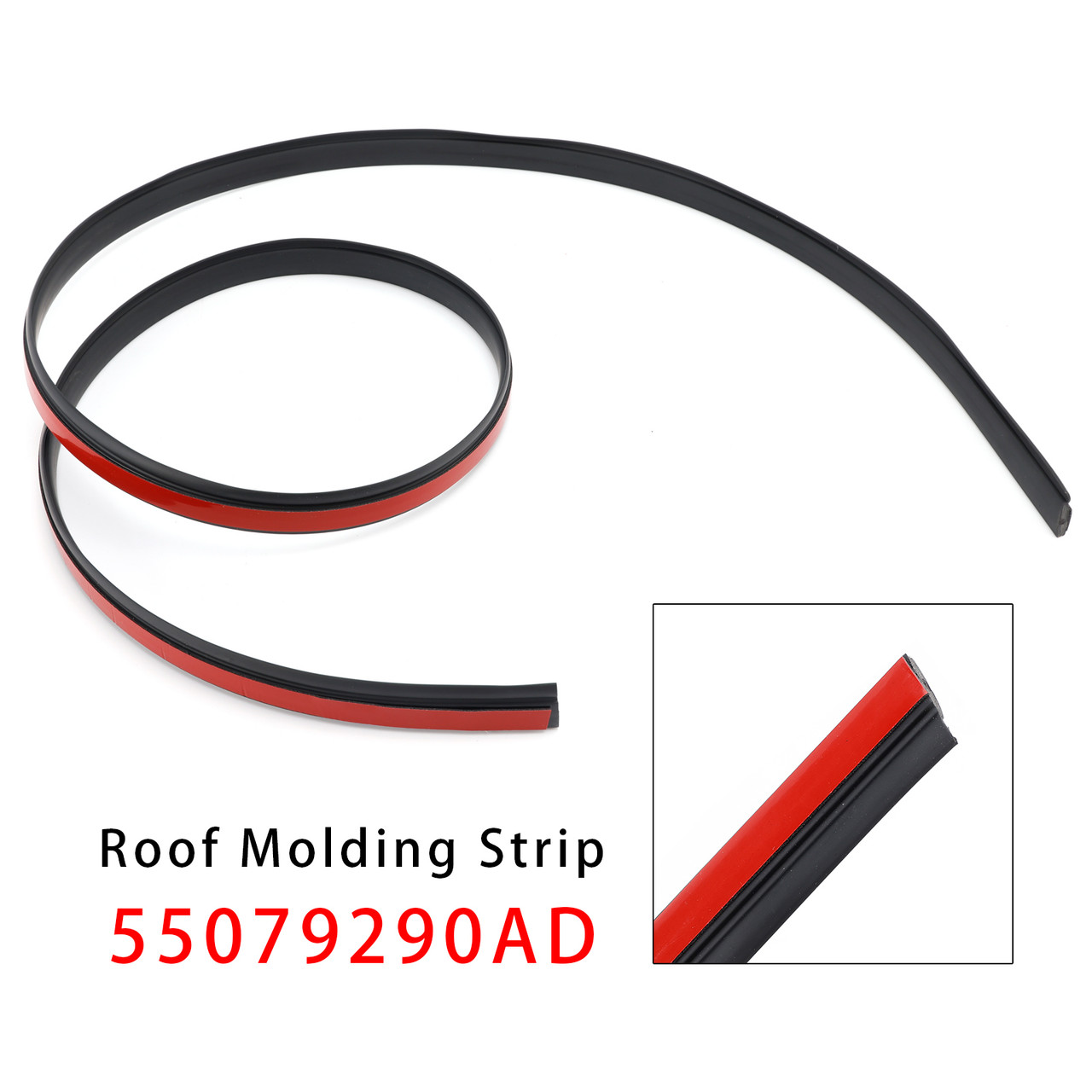 2011-2022 Jeep Grand Cherokee Right Roof Molding Strip 55079290AD Generic