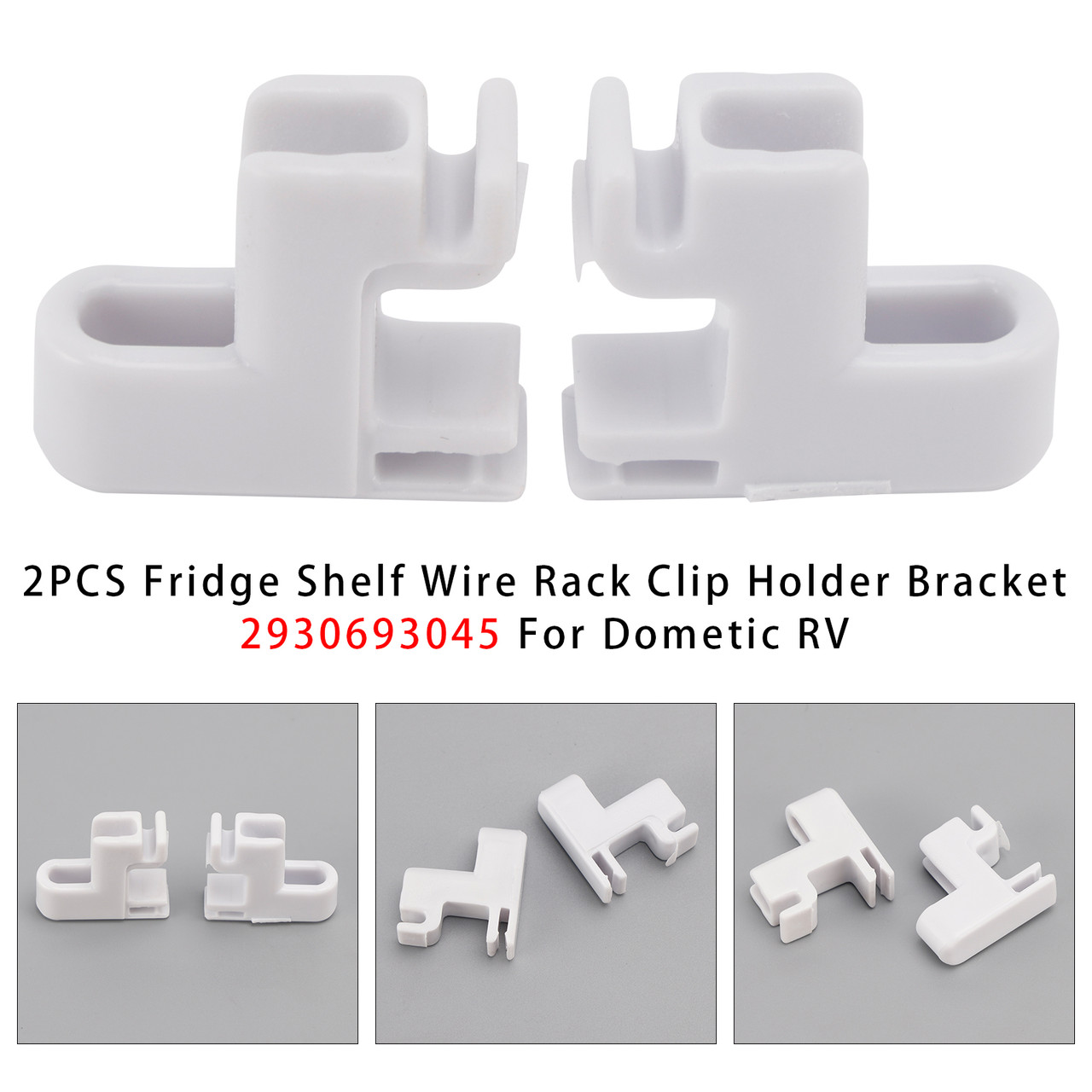 2PCS Fridge Shelf Wire Rack Clip Holder Bracket 2930693045 For Dometic RV