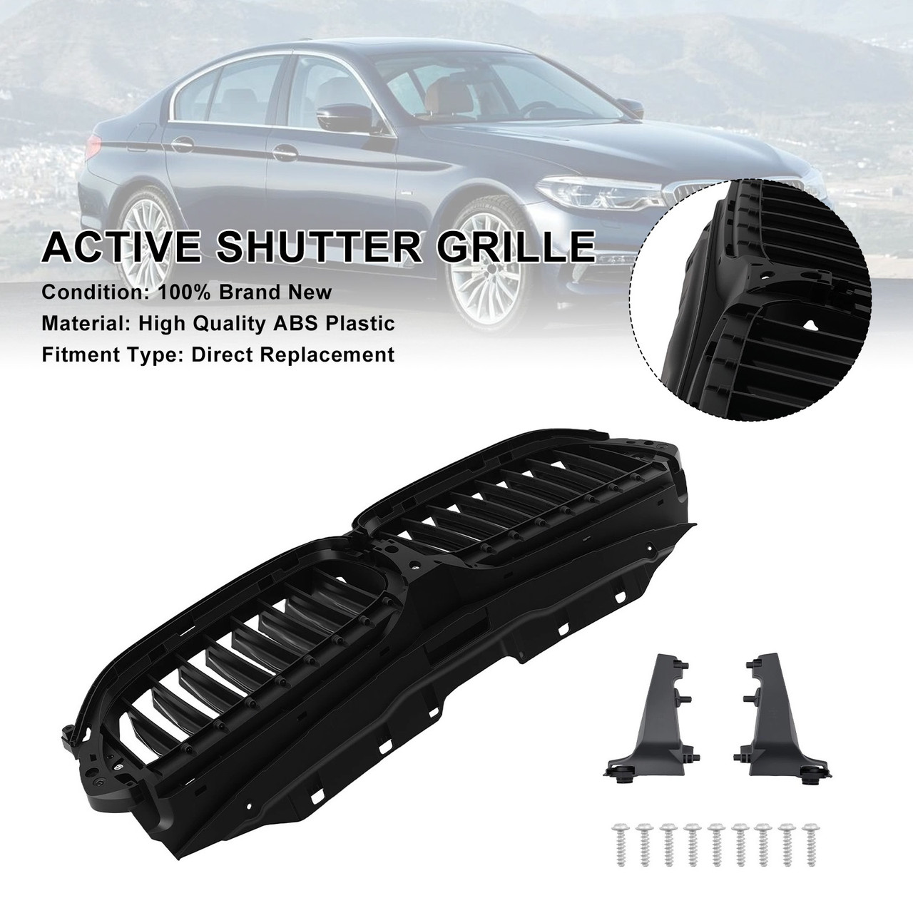 2017-2020 BMW 5 series G30 G31 Front Active Grill Shutter 51747497279 Generic