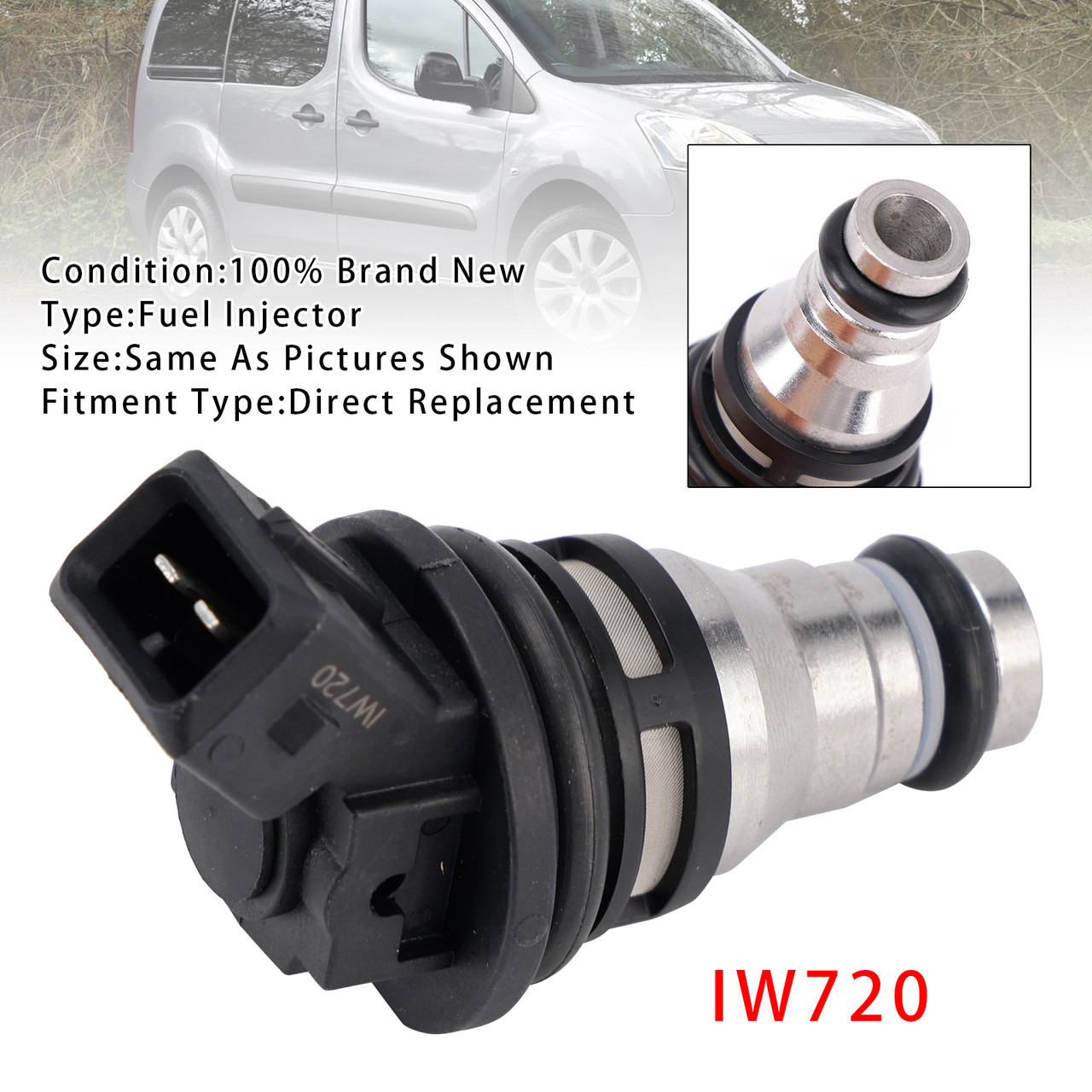 Citroen Peugeot Fiat 1.8 XU7 1.6 XU5 2.0 XU10J2 IW720 1Pcs Fuel Injector Generic