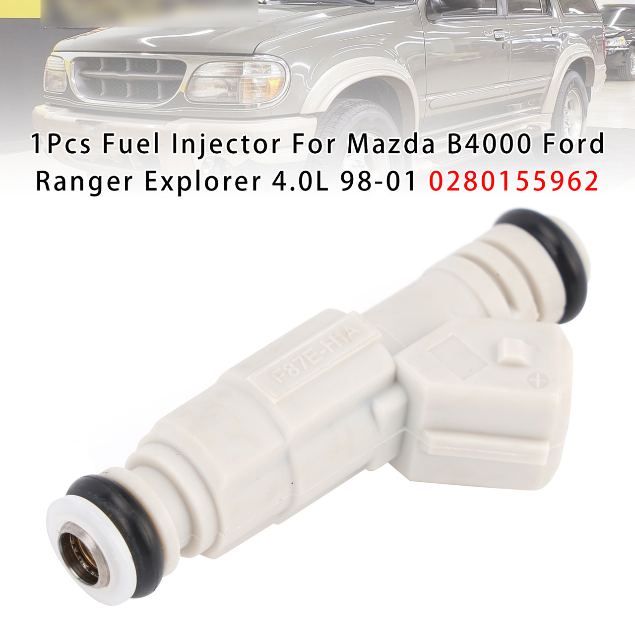 1999-2000 Ford Explorer 4.0L V6 1Pcs Fuel Injector 0280155962 Generic