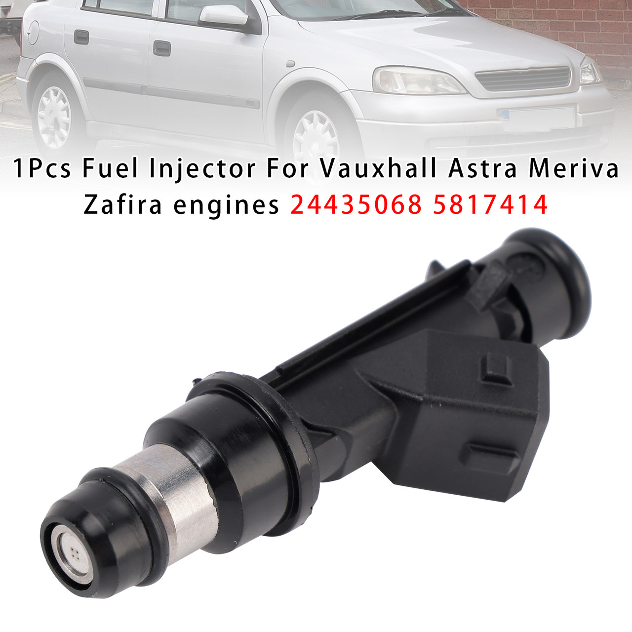 1998-2010 Vauxhall Astra Petrol 1Pcs Fuel Injector 24435068 5817414 Generic