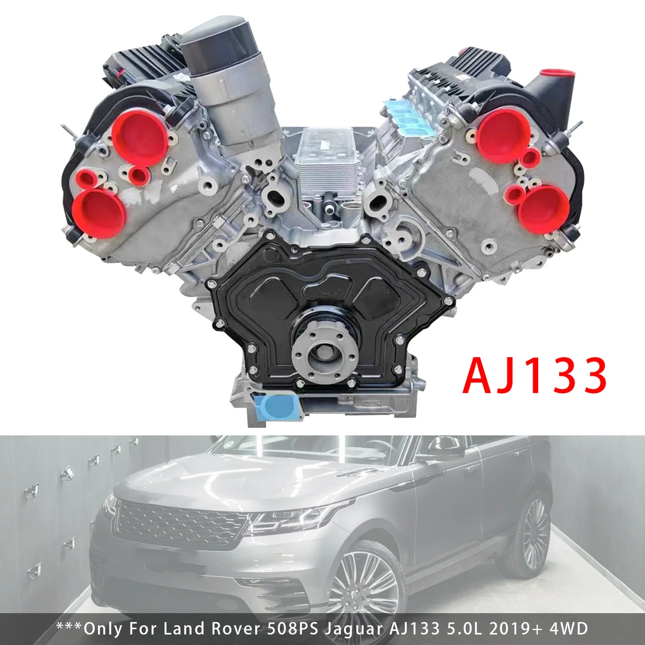 Engine Motor Assembly AJ133 For Jaguar XJ Land Rover Range V8 5.0 L 2019+ 4Wd