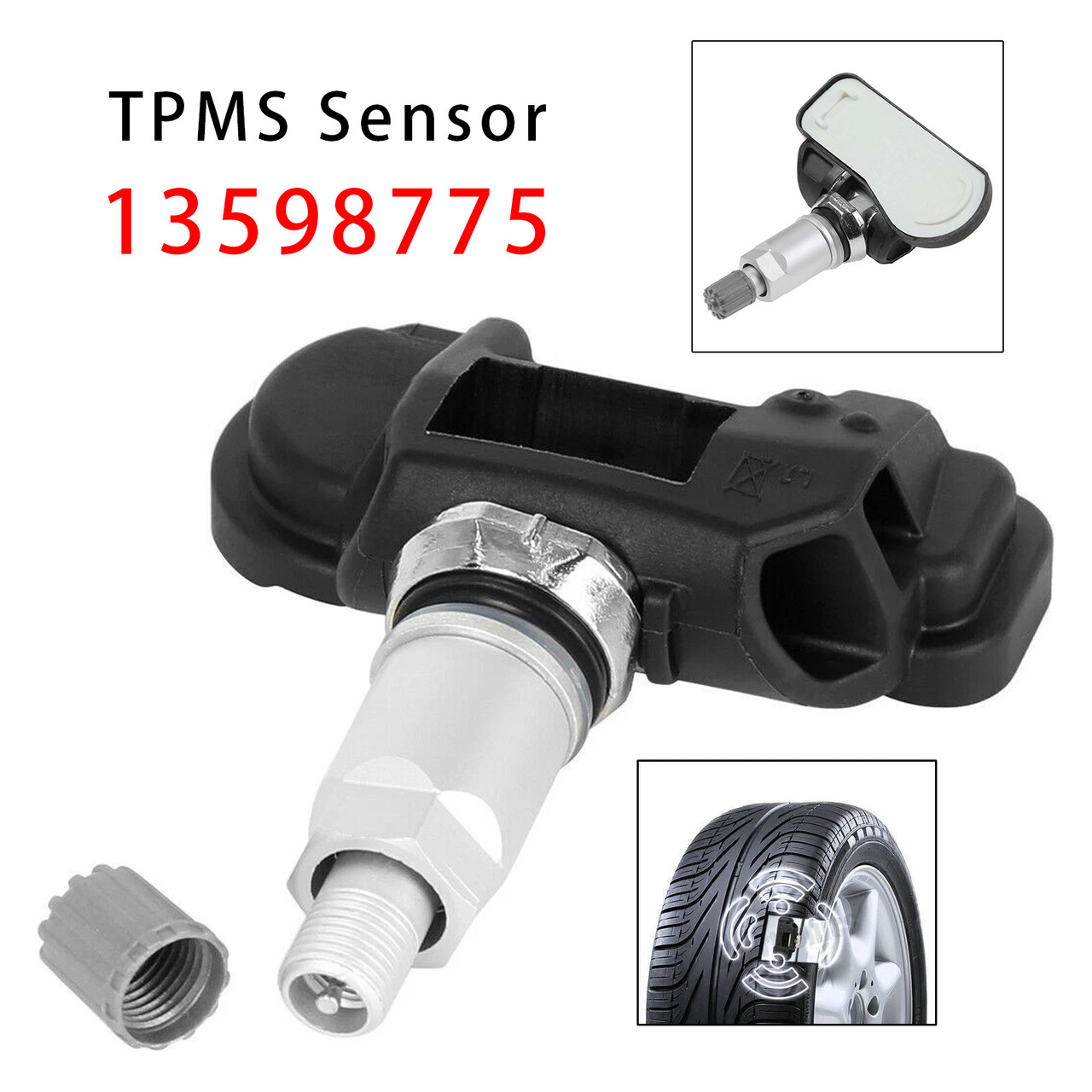 2008-2019 Opel Zafira C Insignia Astra J Corsa Adam 1X TPMS Tire Pressure Sensor 13598775 Generic