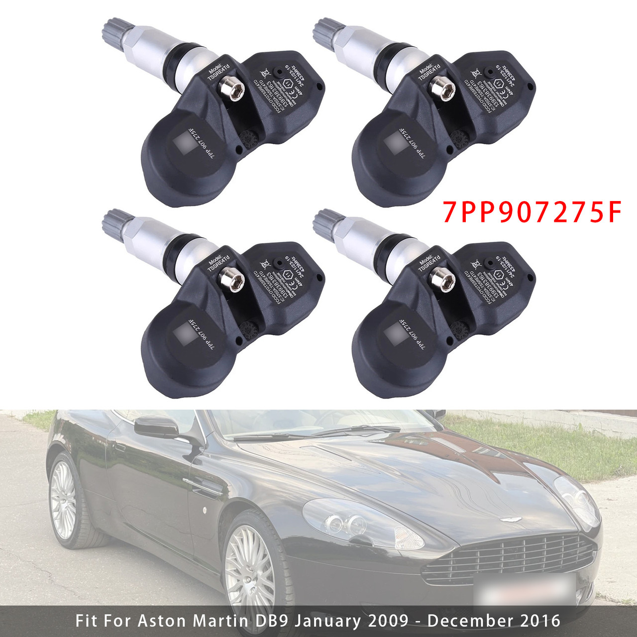 4X TPMS Tire Pressure Sensor For Audi A4 A6 A8 Q7 R8 Porsche Ferrari 7PP907275F
