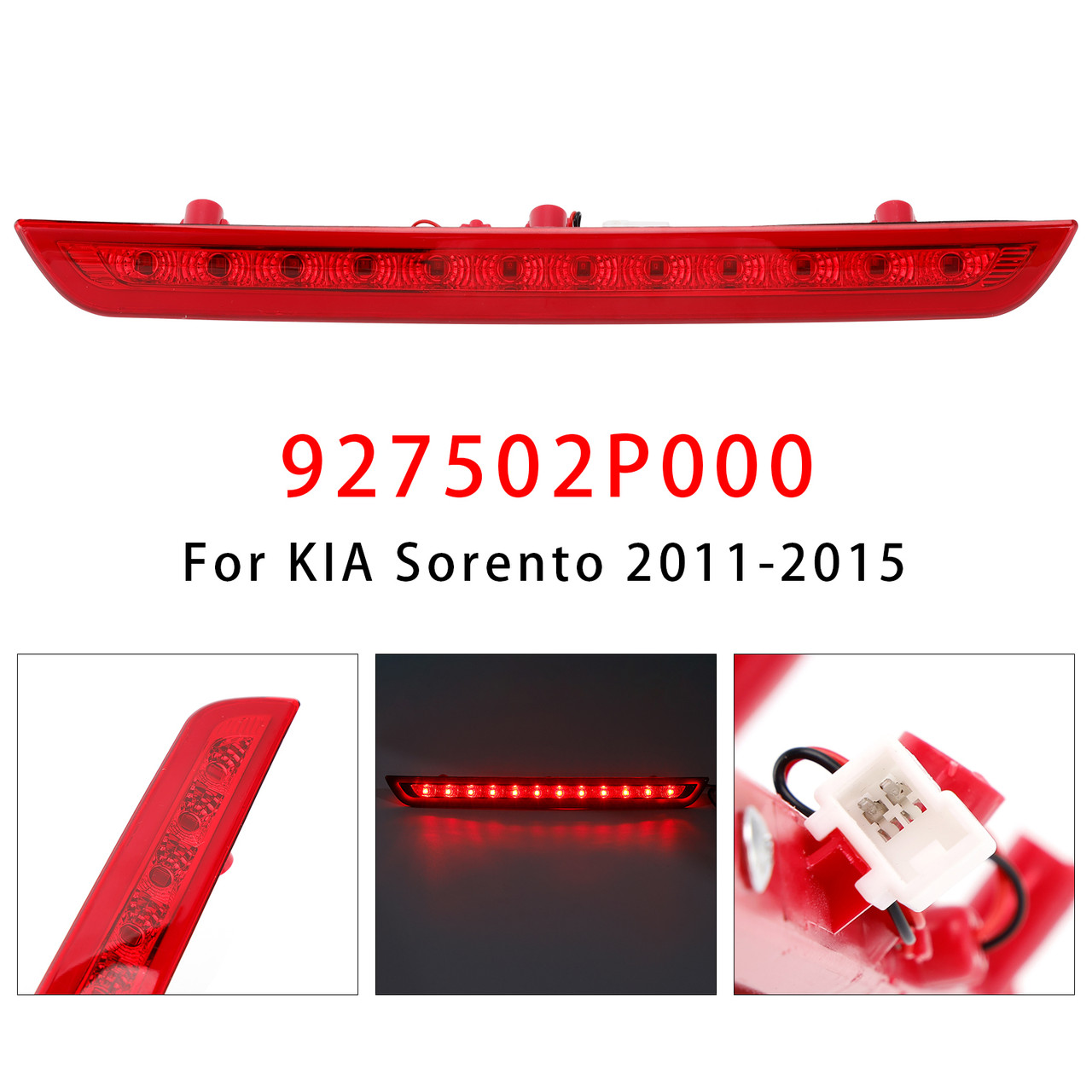 2011-2015 KIA Sorento LED High 3rd Third Brake Stop Light Lamp 927502P000 Generic