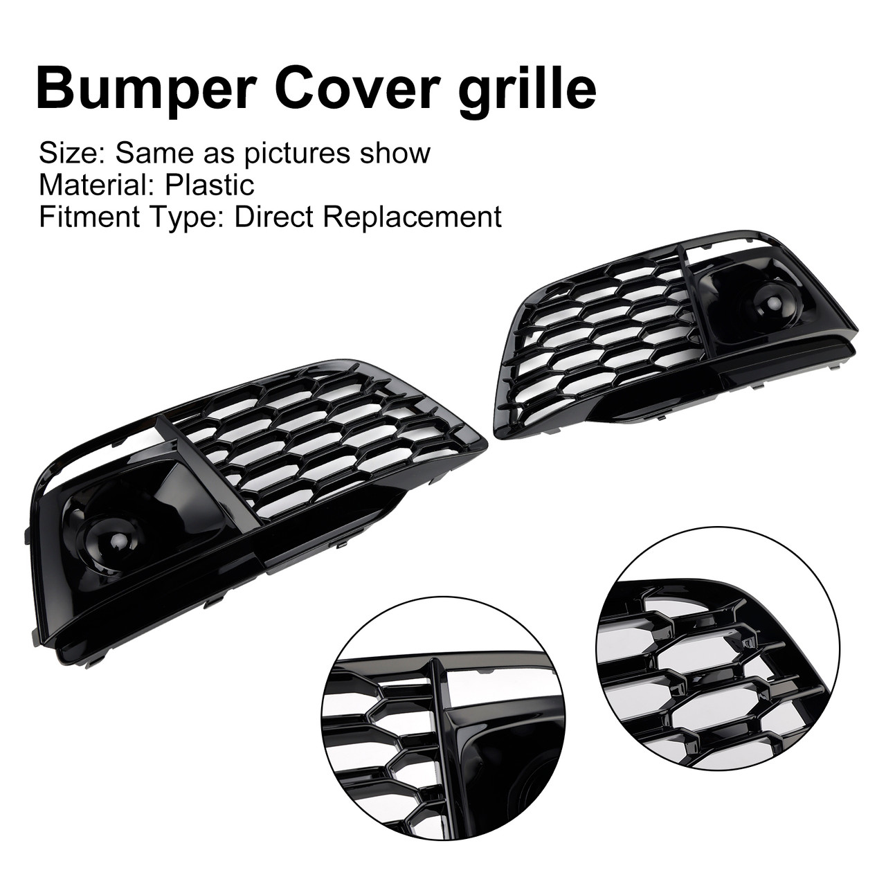 2018-2022 AUDI SQ5 Q5 Sline Fog Light Grille Cover 80A807679L Generic