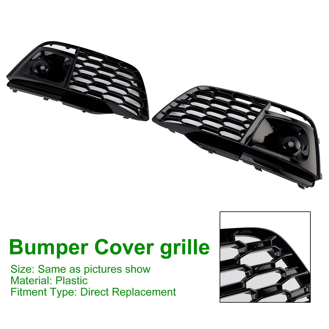 2018-2022 AUDI SQ5 Q5 Sline Fog Light Grille Cover 80A807679L Generic