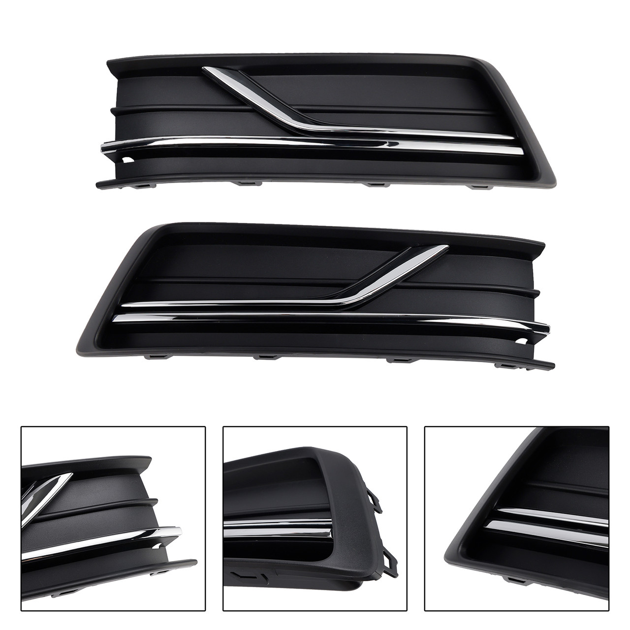 2016-2019 VW Passat B8 2PCS Front Left and Right Side Fog Light Cover Chrome Generic