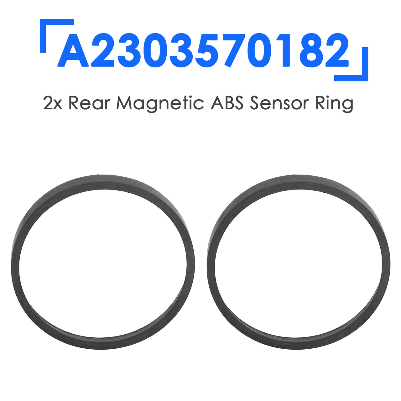 2004-2008 DODGE Magnum Estate 2x Rear Magnetic ABS Sensor RingA2303570182 Generic