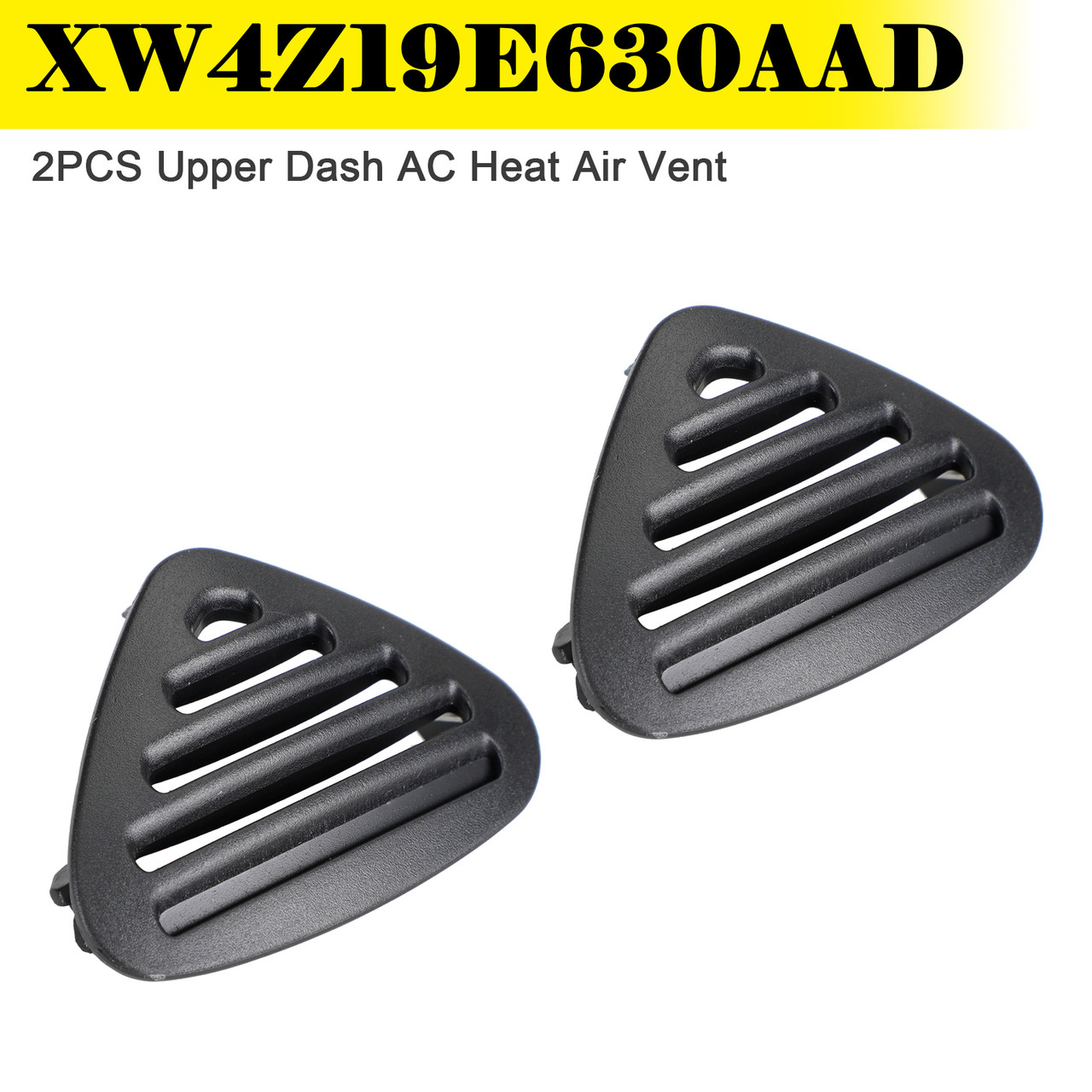 2000-2002 Lincoln LS 2PCS Upper Dash AC Heat Air Vent Black XW4Z19E630AAD Generic