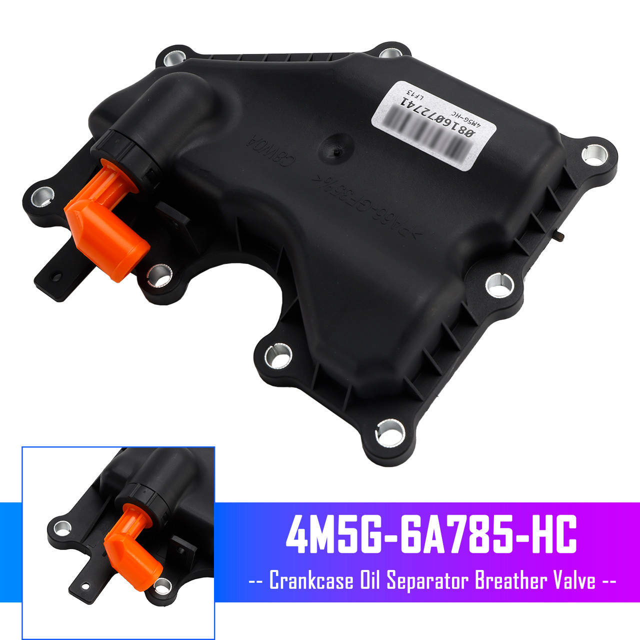 2003-2024 Mazda 3/5/6 2.5L 2.3L L4 Gasolina Crankcase Oil Separator Breather Valve 4M5G-6A785-HC Generic
