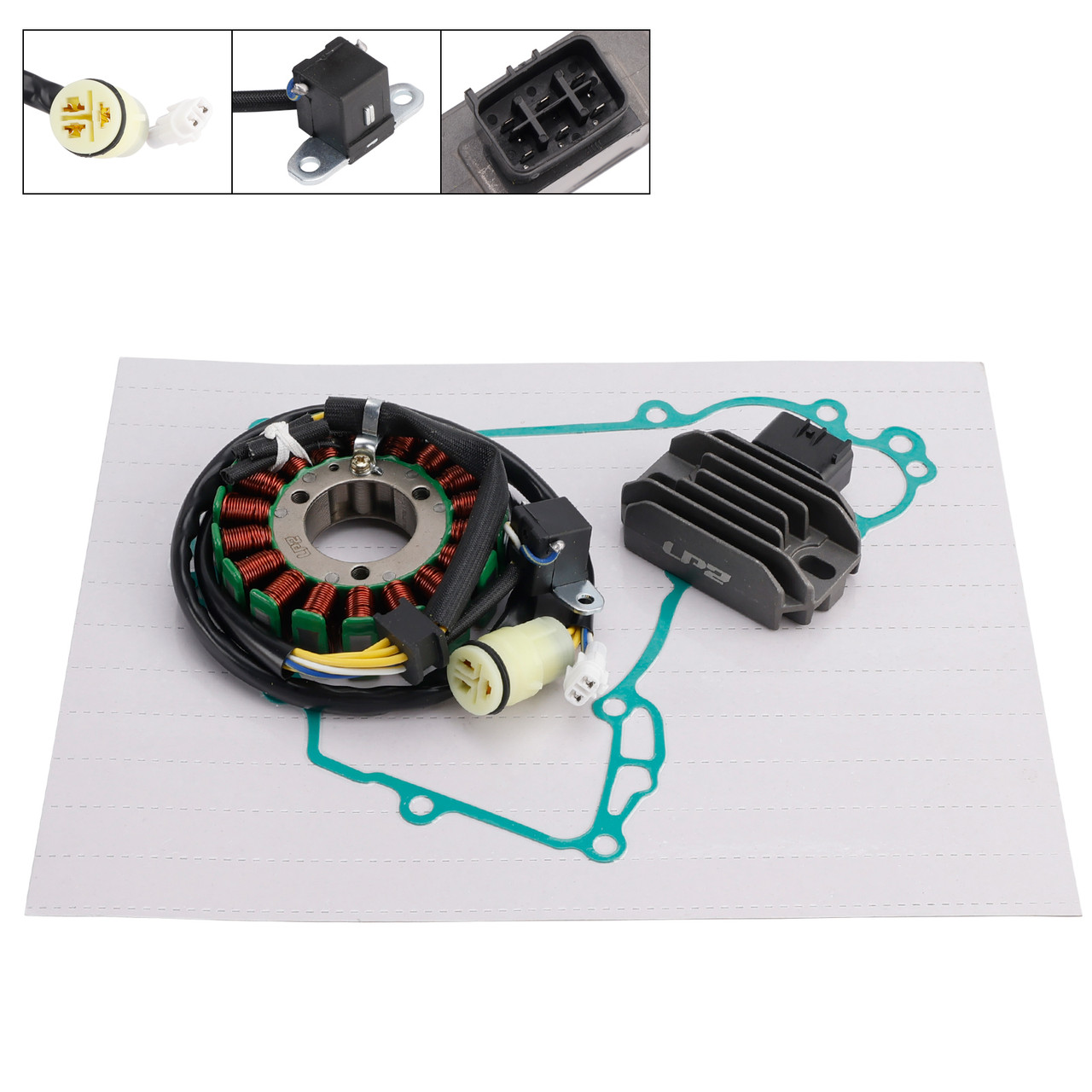 2008-2014 Stator Regulator Rectifier & Gasket for Kawasaki KFX 450 R KSF450B