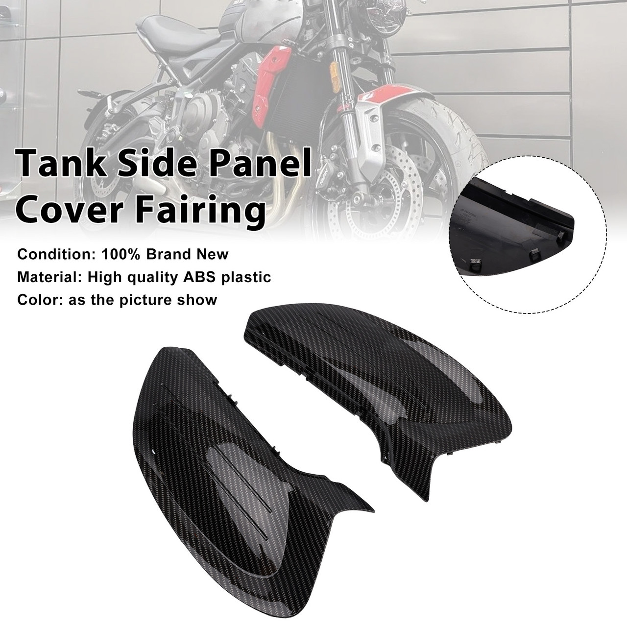 2022-2025 Triumph Trident 660 Tank Side Panel Cover Fairing Carbon Generic