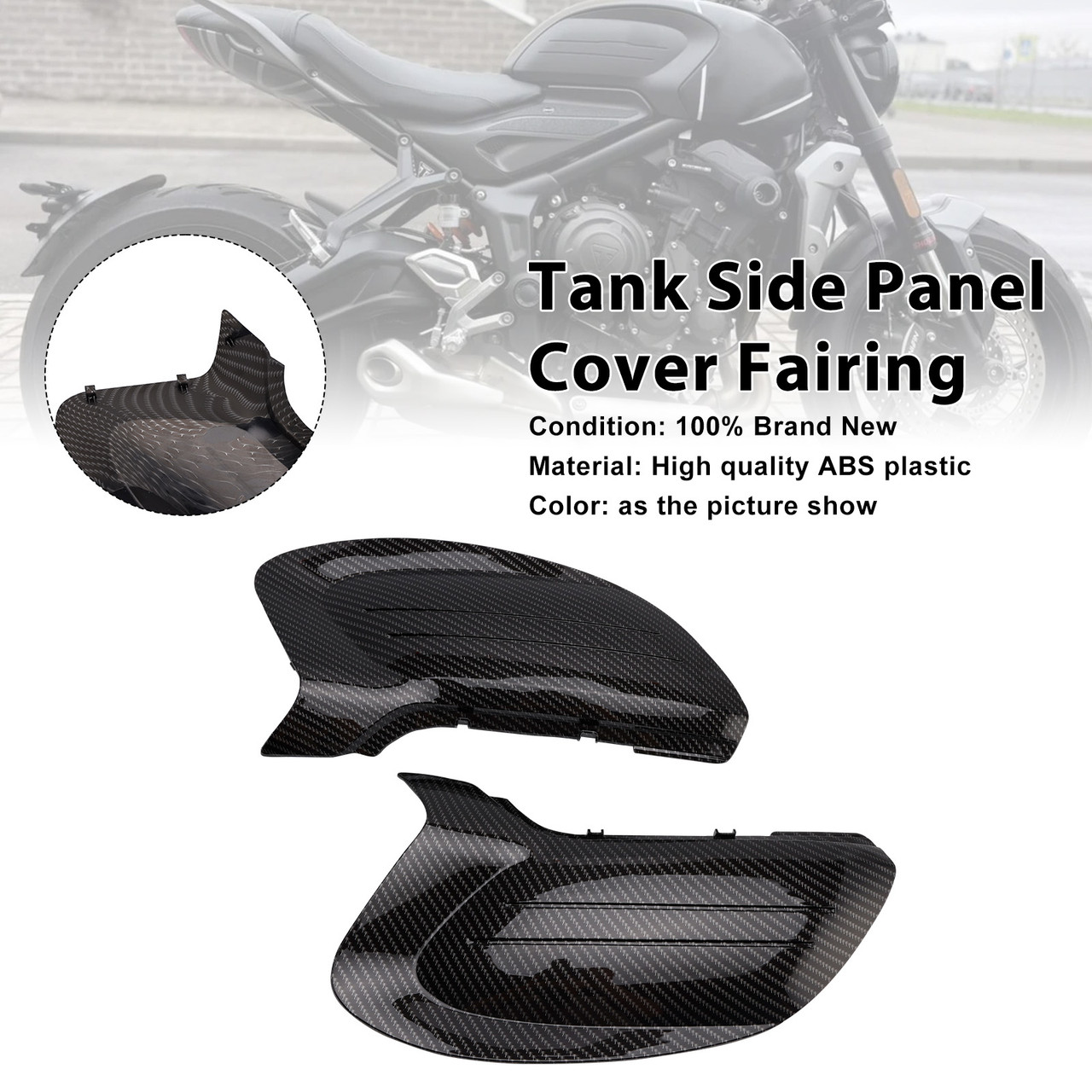 2022-2025 Triumph Trident 660 Tank Side Panel Cover Fairing Carbon Generic