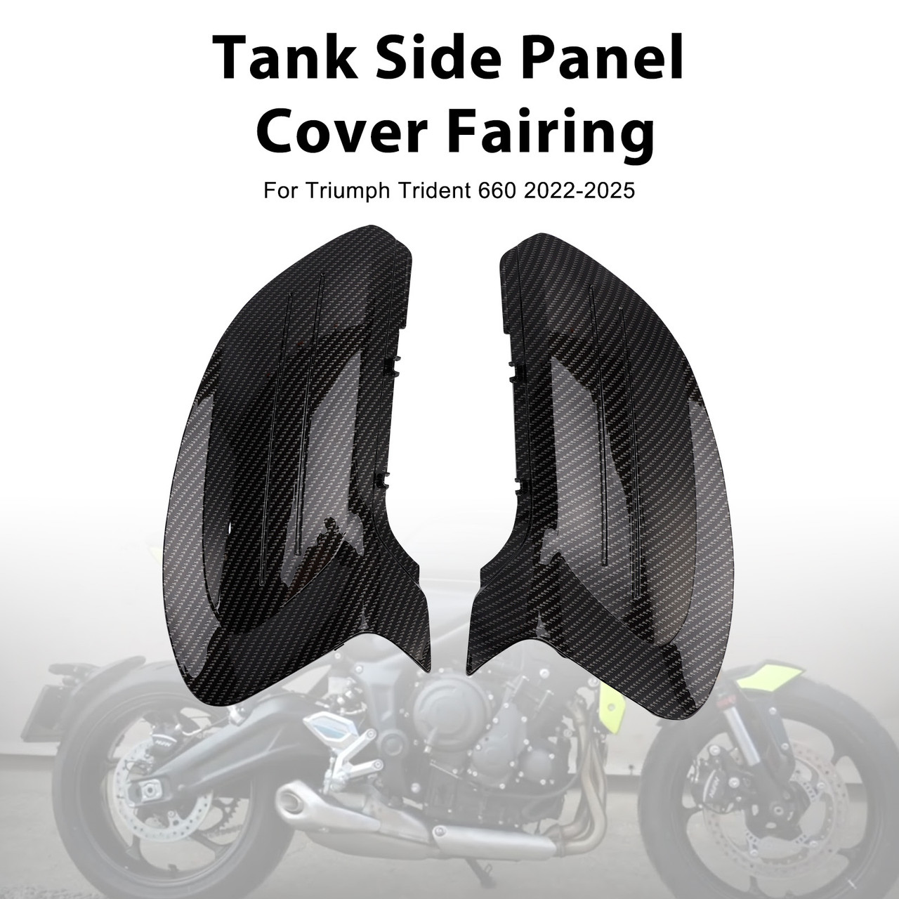 2022-2025 Triumph Trident 660 Tank Side Panel Cover Fairing Carbon Generic