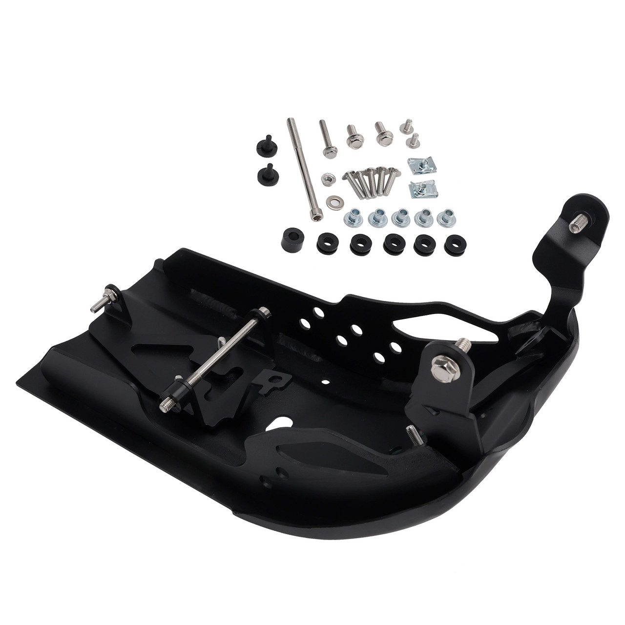 2024-2026 Scrambler 400 X/XC Aluminum Sump Guard Skid Bash Plate Black Generic