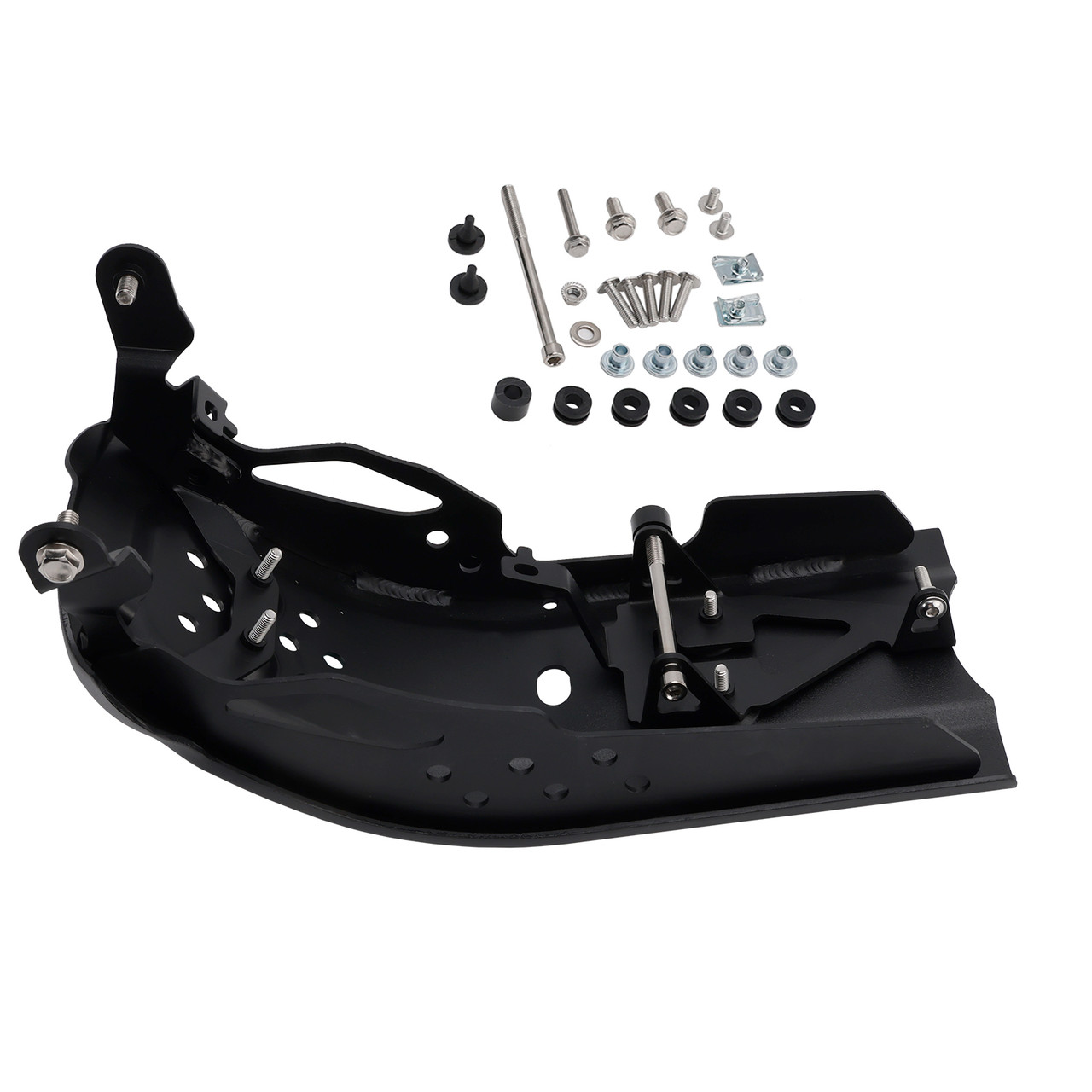 2024-2026 Scrambler 400 X/XC Aluminum Sump Guard Skid Bash Plate Black Generic