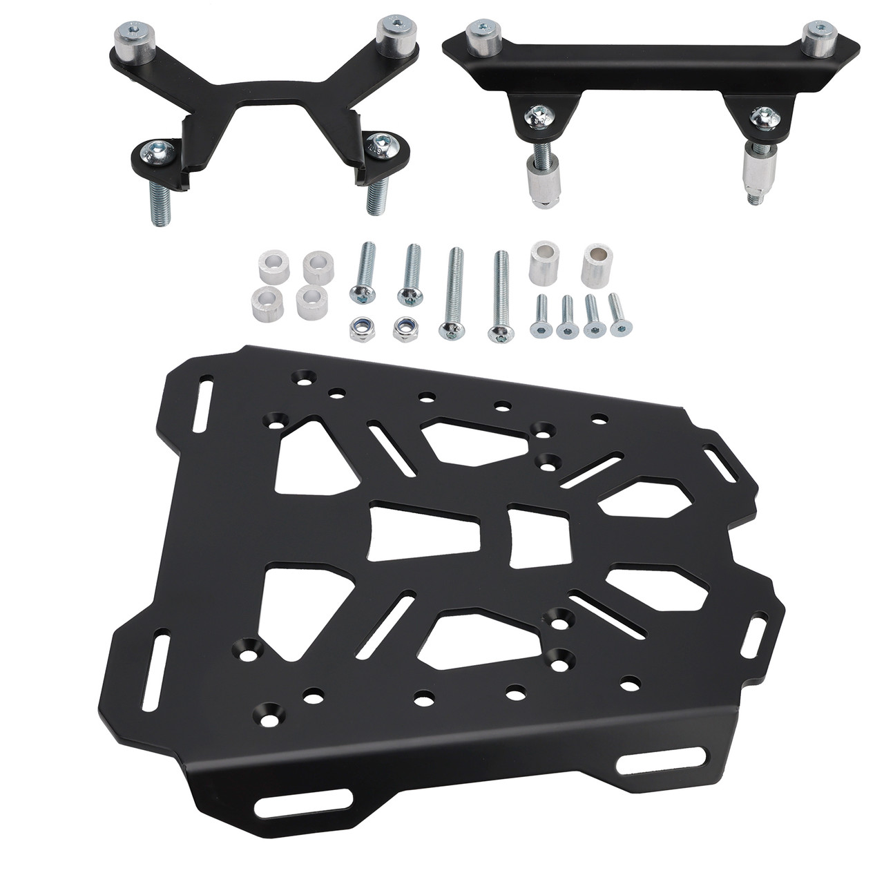 2023-2026 Suzuki V-Strom 800 DE/ RE Aluminum Top Rack Luggage Carrier Plate Matte Black Generic