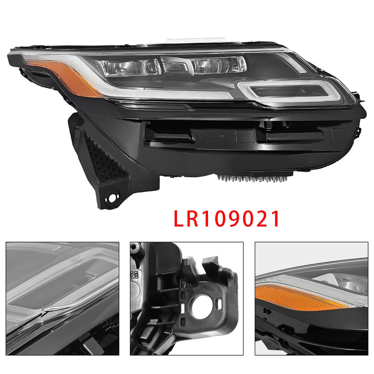 2018-2023 Land Range Rover Velar Front Right LED Headlight LR109021 Generic