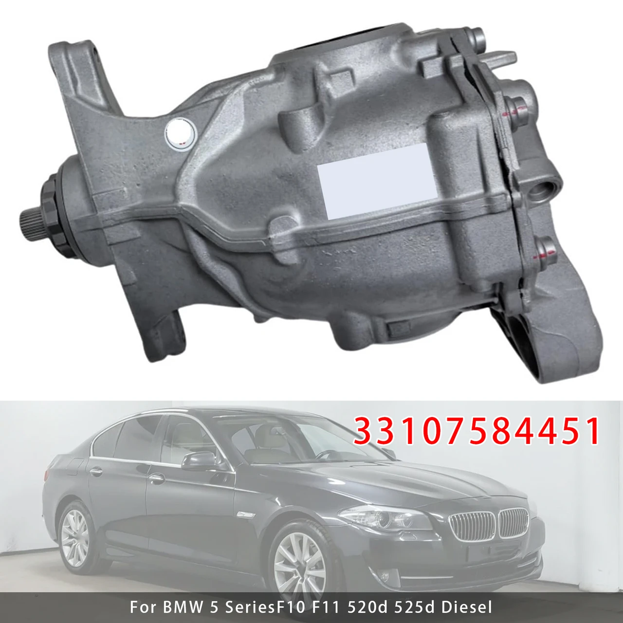 BMW 5 SeriesF10 F11 520d 525d Diesel Rear Axle Differential Assembly 33107584451 2.93 Ratio Generic