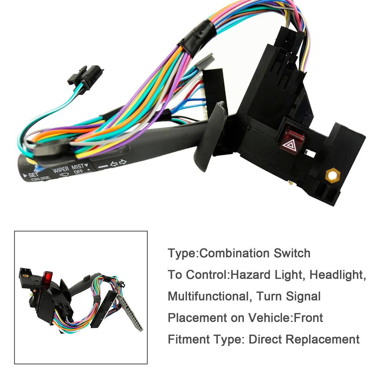 1995-2000 Chevy GMC Truck Cruise Control Windshield Wiper Turn Signal Lever Switch Generic
